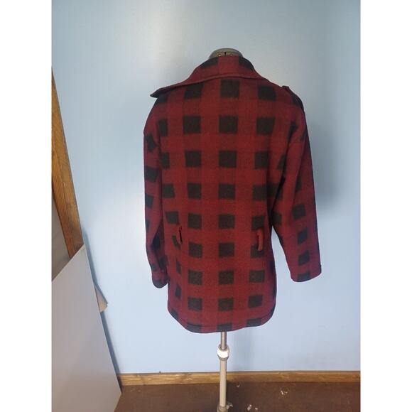 Authenic One Step Up Performance Fleece Button Up Plaid Size Large Red & Black - Picture 4 of 8